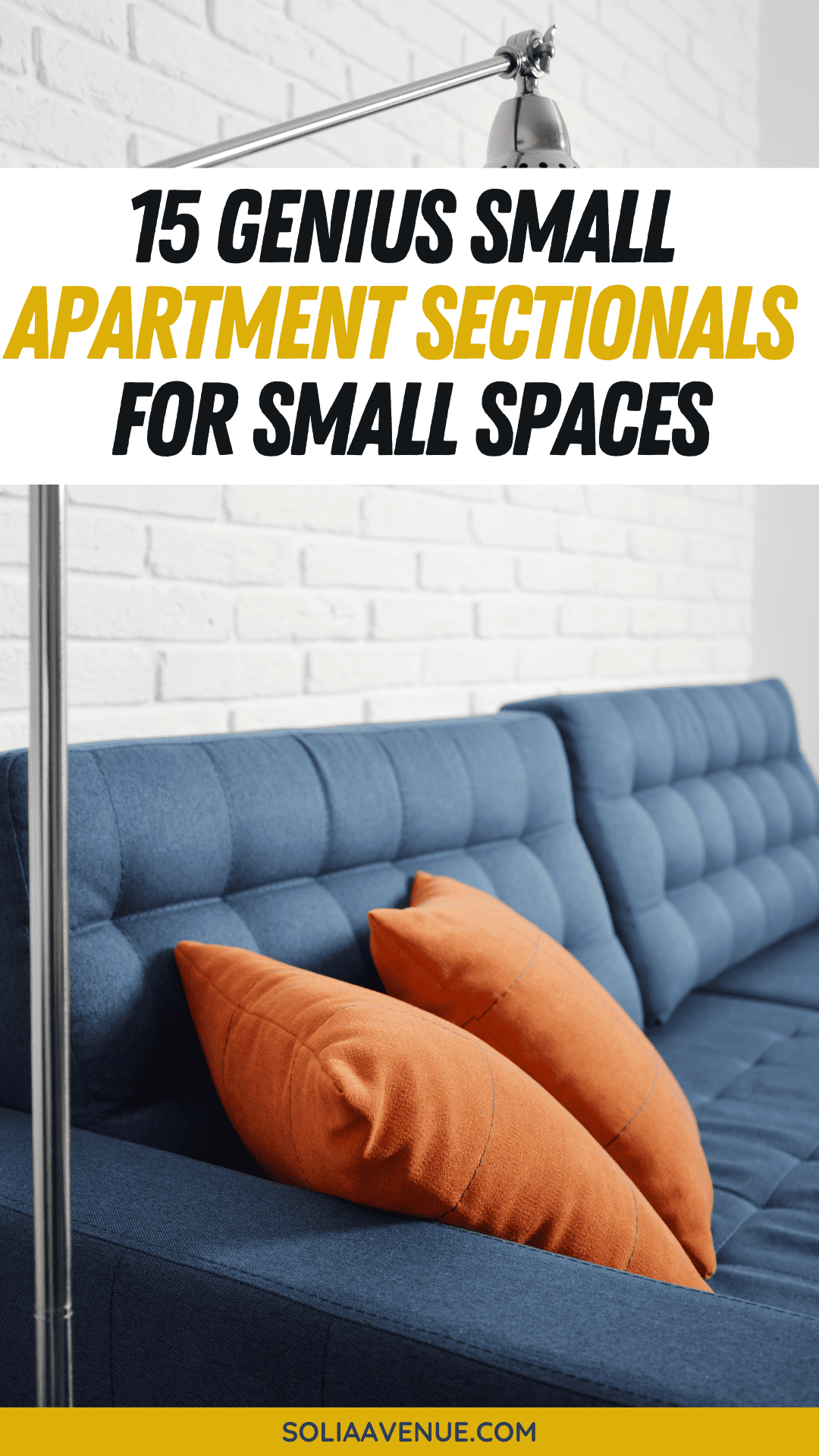 15 Small Apartment Sectionals for Small Spaces - 2024