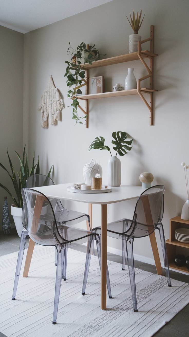 Explore small apartment dining room ideas, including multifunctional furniture, round tables, foldable tables, and clever space-saving tips to maximize your cozy dining area.