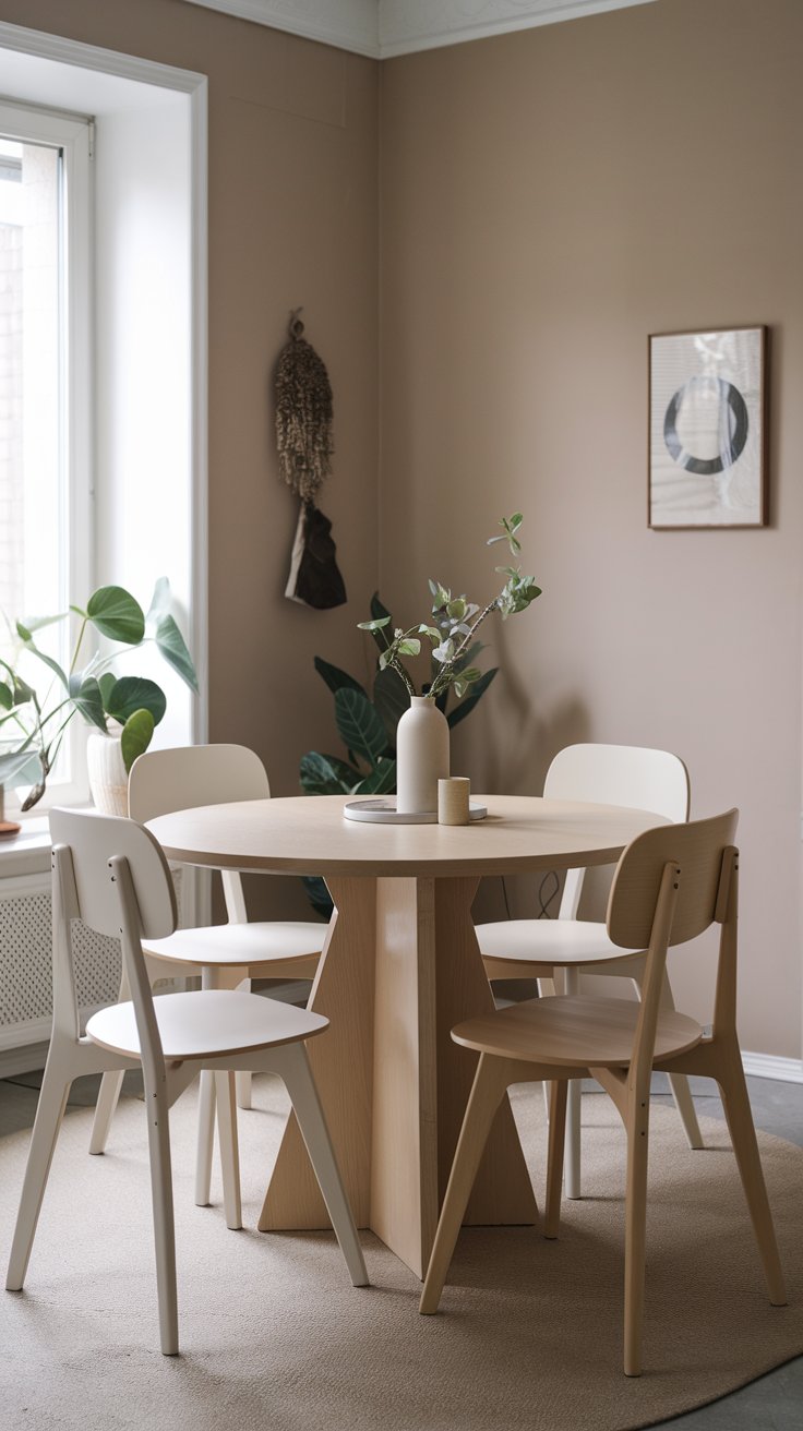 Explore small apartment dining room ideas, including multifunctional furniture, round tables, foldable tables, and clever space-saving tips to maximize your cozy dining area.