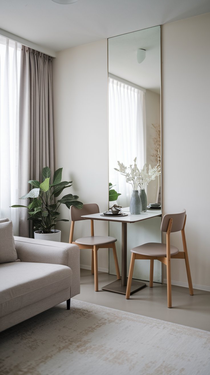 Explore small apartment dining room ideas, including multifunctional furniture, round tables, foldable tables, and clever space-saving tips to maximize your cozy dining area.