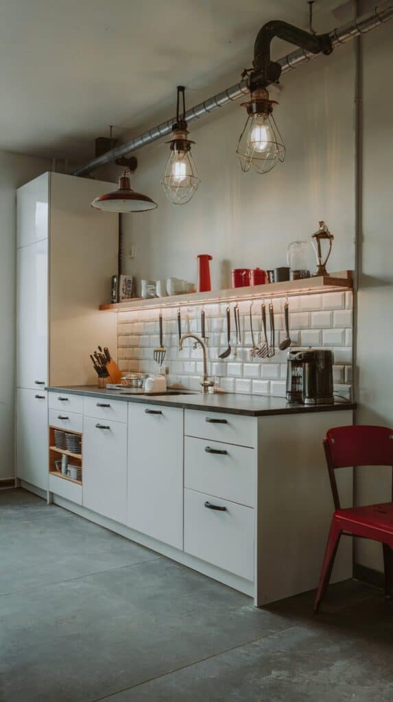 Efficient Storage Ideas for Small Apartment Kitchen - Small Apartment Kitchen Renovation Ideas With A Focus On Functional Lighting