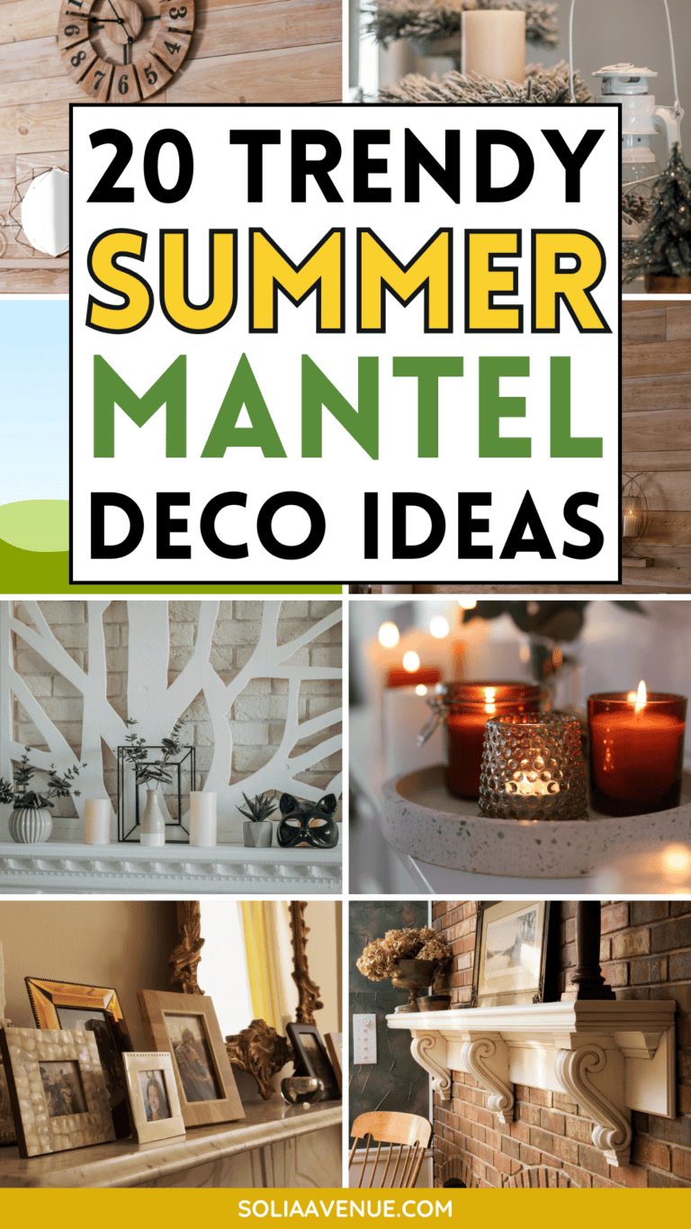 Transform your living space into a summertime oasis with these summer mantel decorating ideas. From farmhouse vibes to modern touches, find the perfect inspiration to refresh your home's focal point. Incorporate glass jars for a light and airy feel.