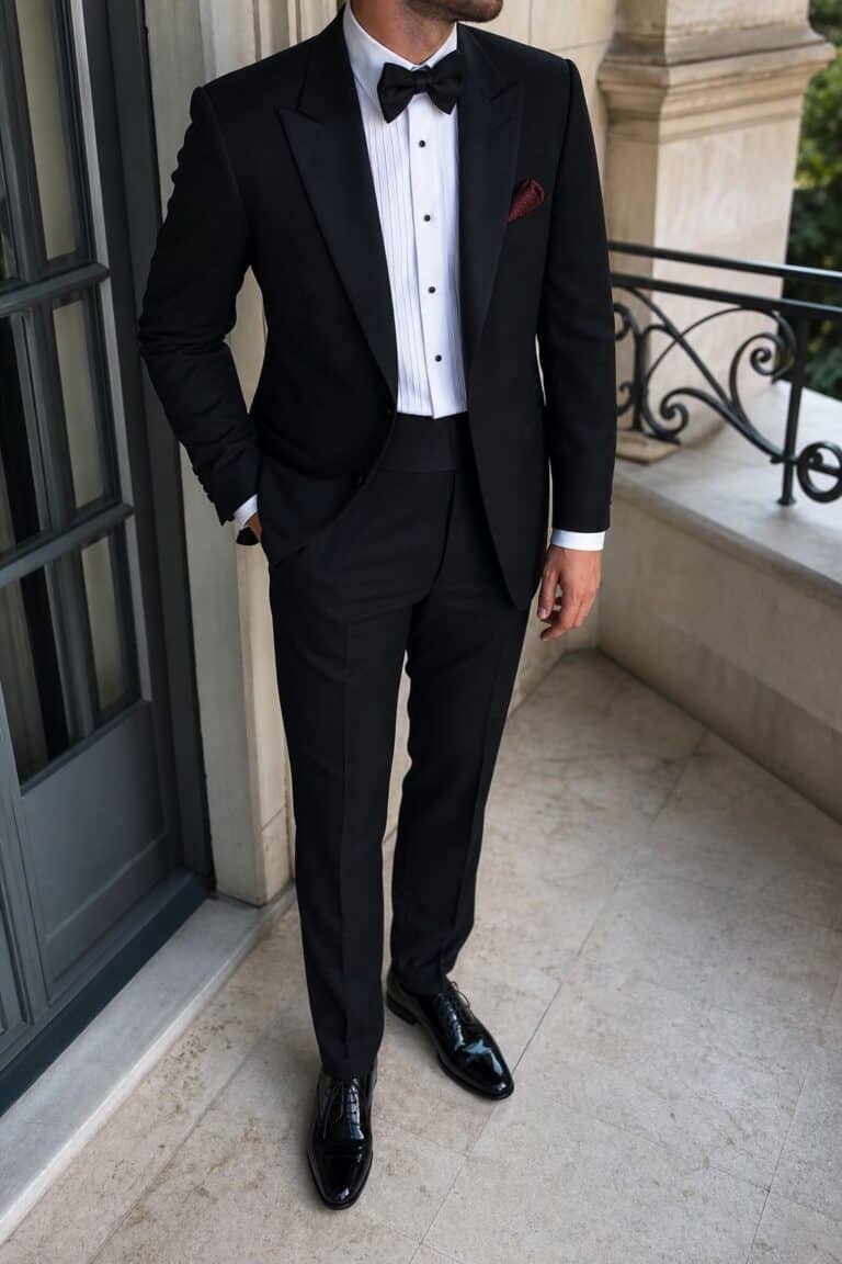 Lightweight Wool Tuxedo for Black Tie Summer Weddings
