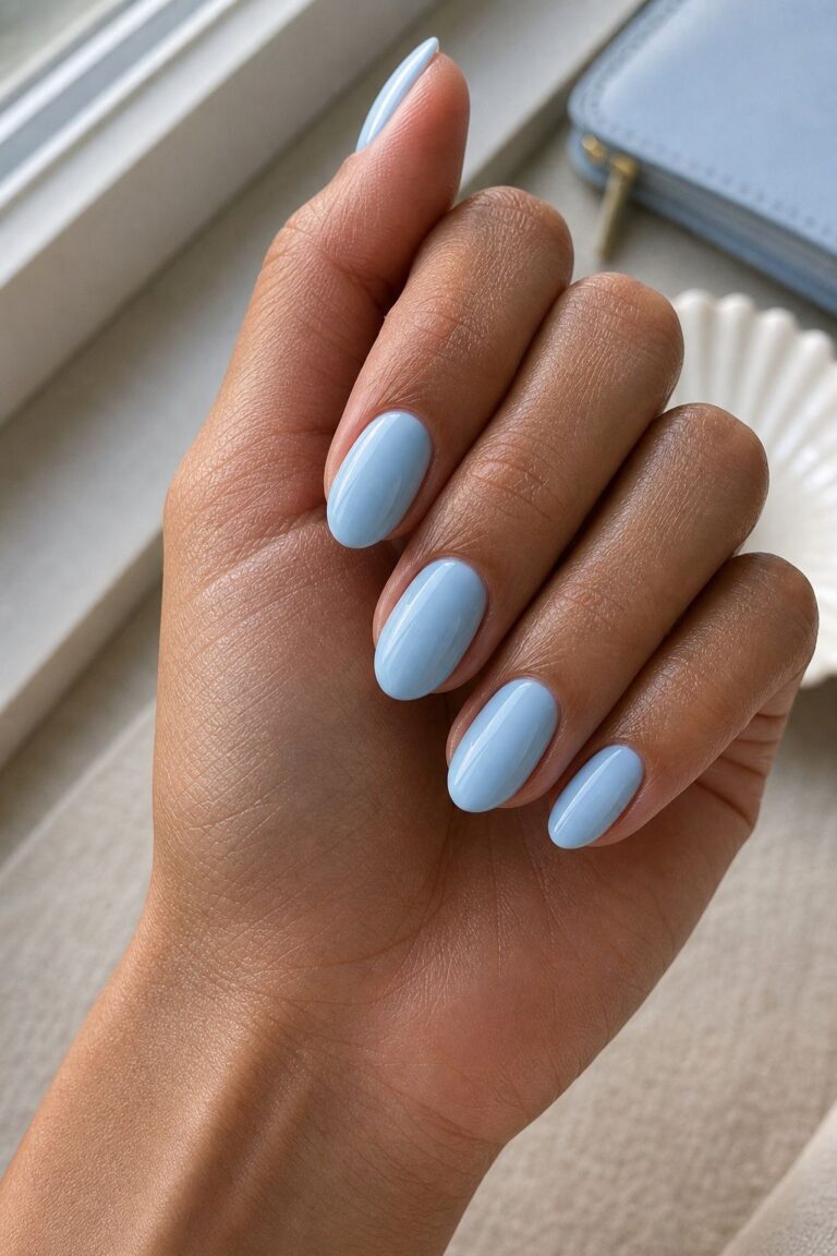 Baby Blue for Coastal Weddings small apartment idea for Top 16 Summer Wedding Nail Ideas for the Polished Wedding Guest.