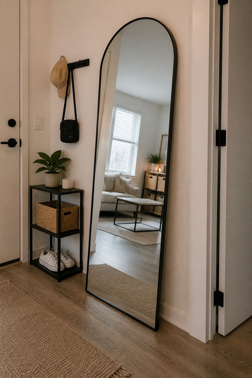 A Full-Length Mirror small apartment idea for Top 20 Small Apartment Essentials Every Renter Needs.