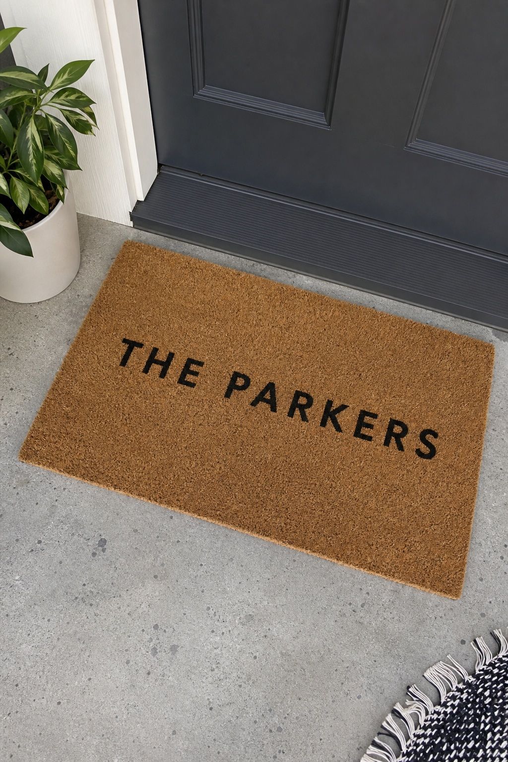 A Custom Family Name Doormat small apartment idea for Top 17 Door Summer Decor Ideas for Small Apartments.