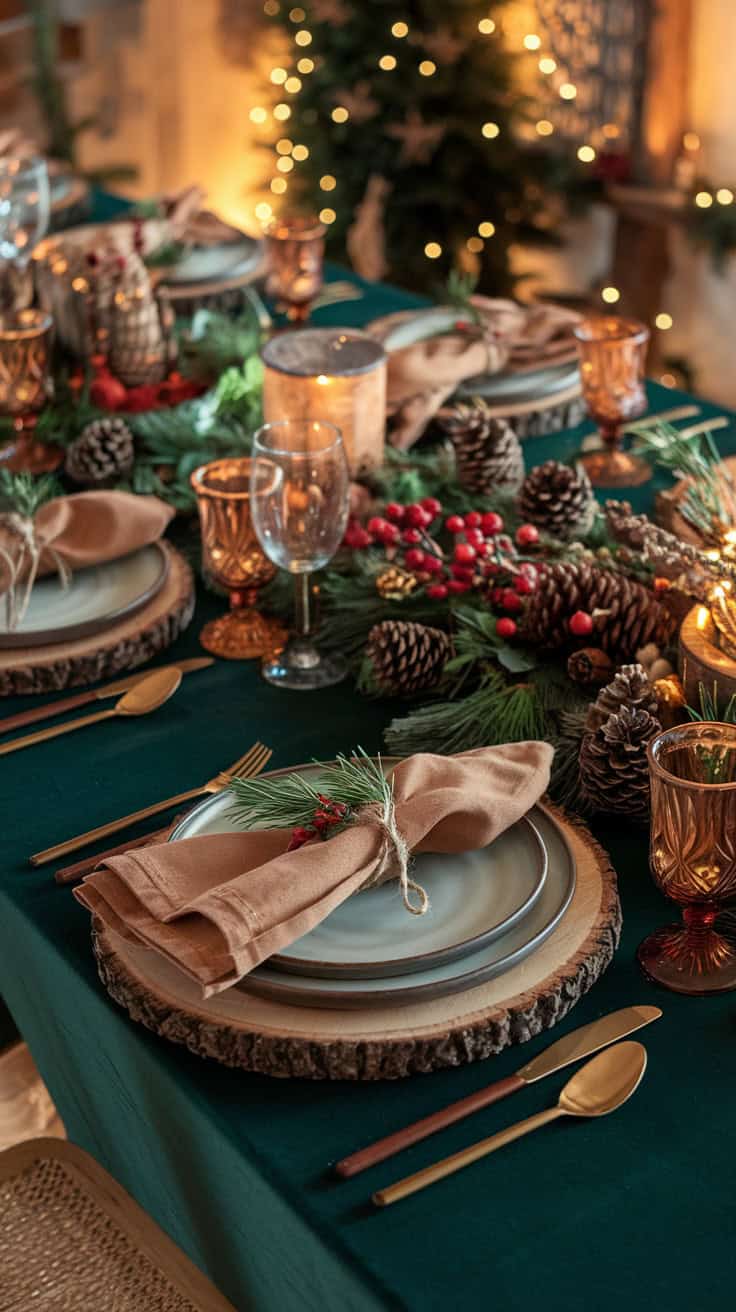 Festive Christmas Table Settings