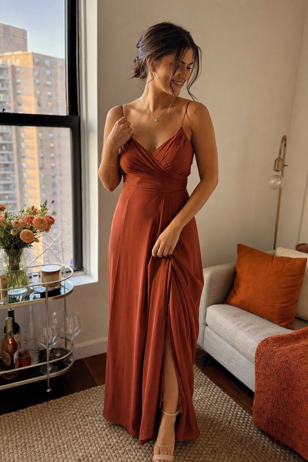 Terracotta for Sunset Palettes small apartment idea for Top 17 Summer Wedding Bridesmaid Dress Ideas That Flatter Every Body.