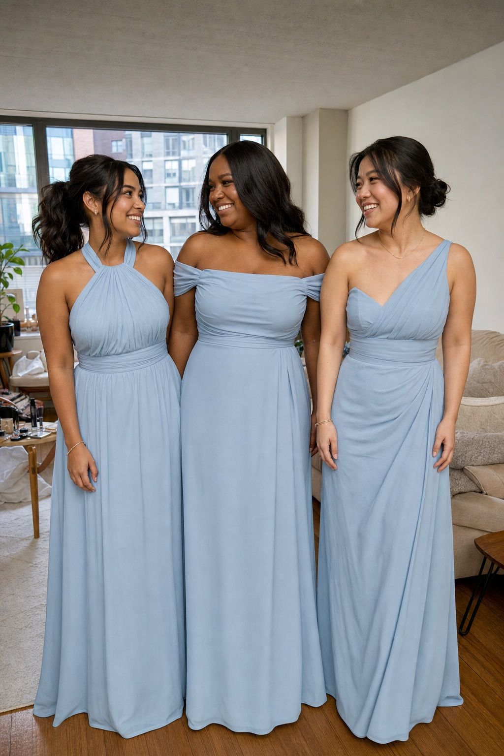 Same Color Different Cuts small apartment idea for Top 17 Summer Wedding Bridesmaid Dress Ideas That Flatter Every Body.
