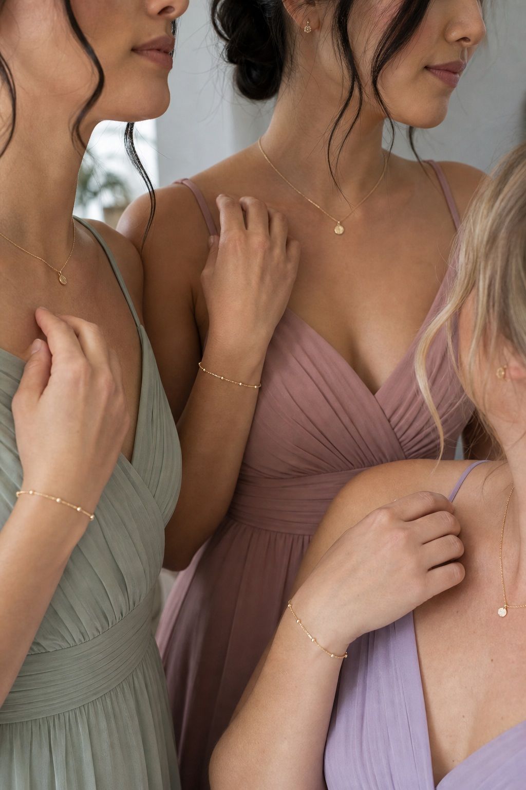 Simple Coordinated Jewelry small apartment idea for Top 17 Summer Wedding Bridesmaid Dress Ideas That Flatter Every Body.
