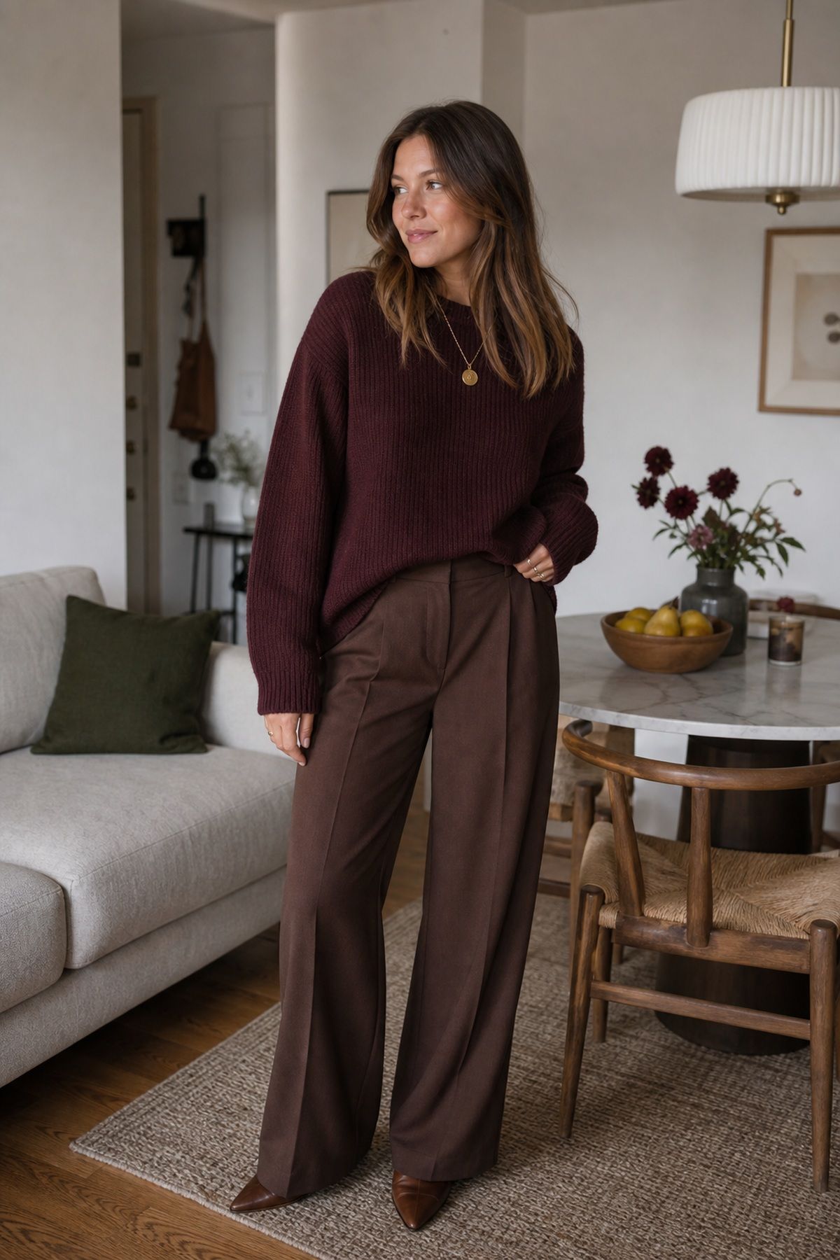Dress in the 2026 Fall Color Palette small apartment idea for Top 16 Friendsgiving Outfit Ideas for a Cozy, Chic Look.