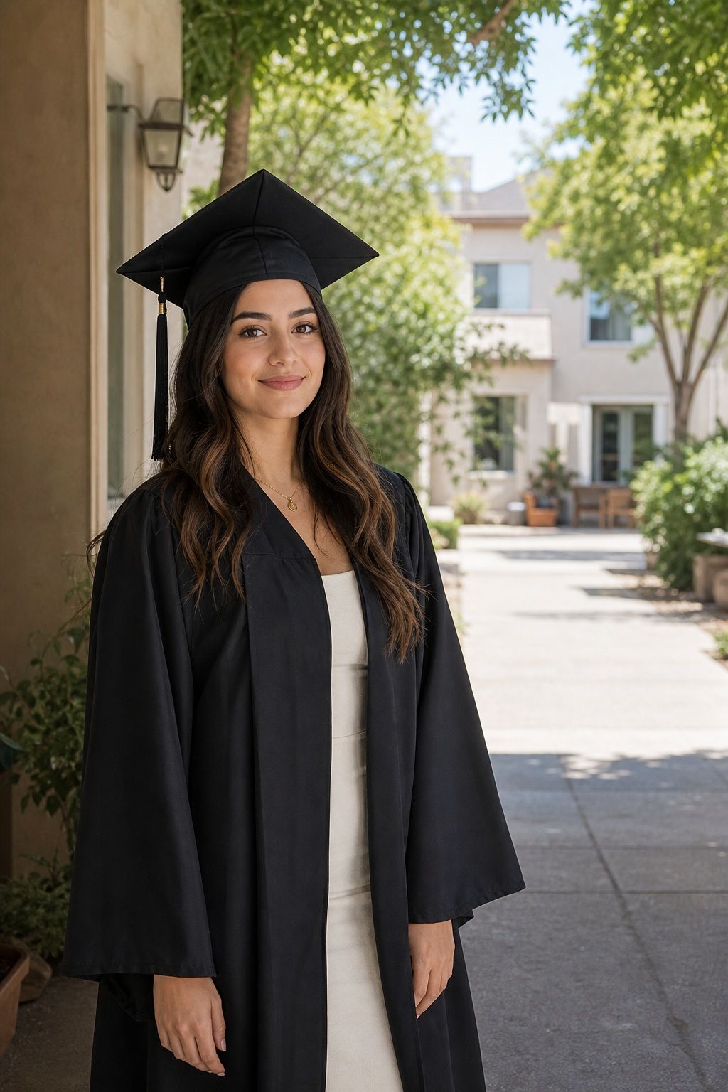 Find Open Shade for Flattering Midday Light small apartment idea for Top 16 Graduation Poses to Make Your Photos Unforgettable.