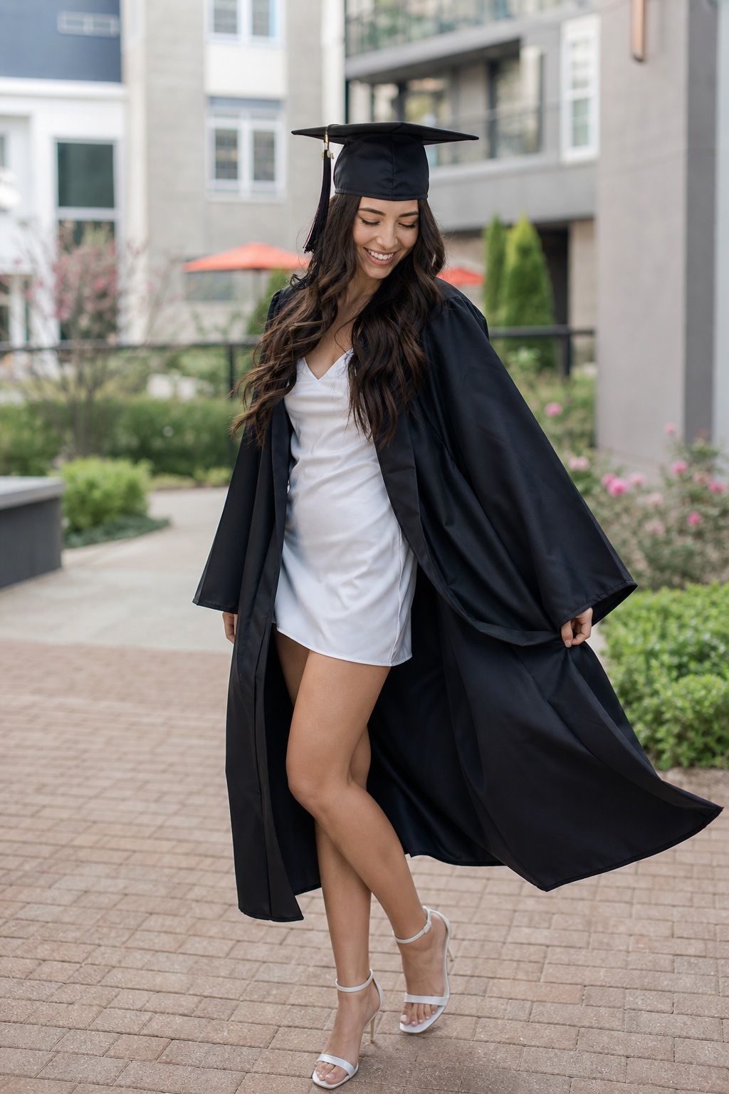 Use Movement Between Poses to Find Natural Expression small apartment idea for Top 16 Graduation Poses to Make Your Photos Unforgettable.