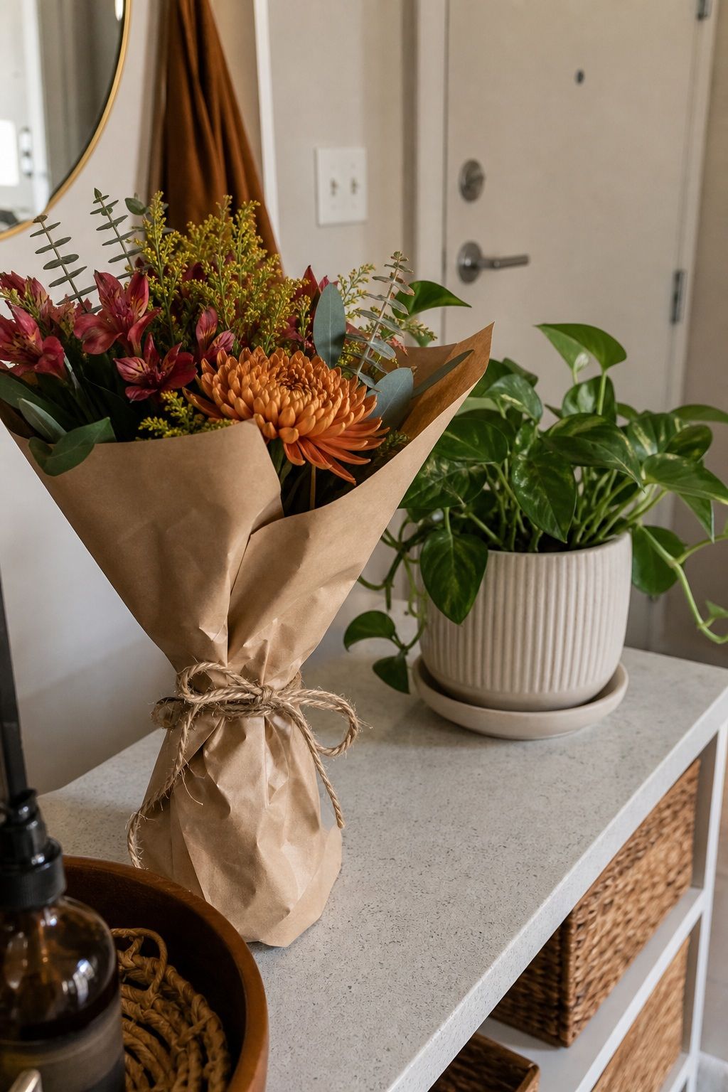 Fresh Flowers or a Small Plant small apartment idea for Top 18 Ideas for What to Bring to Friendsgiving as a Guest.