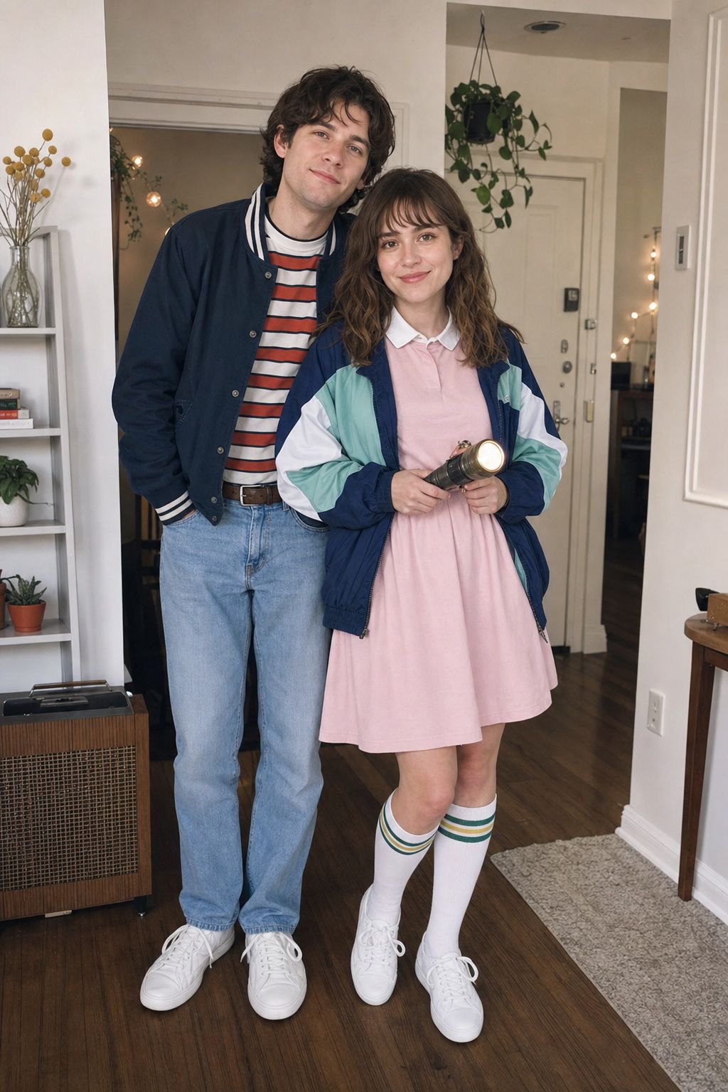 A Stranger Things Pair small apartment idea for Top 18 Classic and Creative Couples Halloween Costume Ideas.