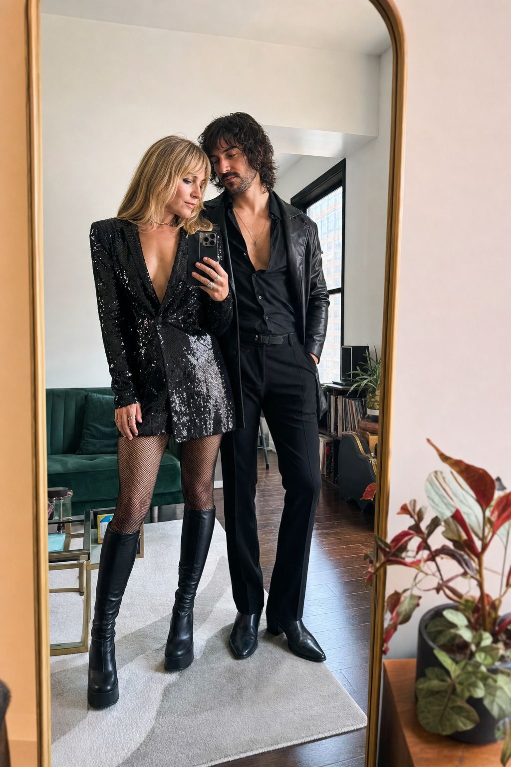 A Musician Power Couple small apartment idea for Top 18 Classic and Creative Couples Halloween Costume Ideas.