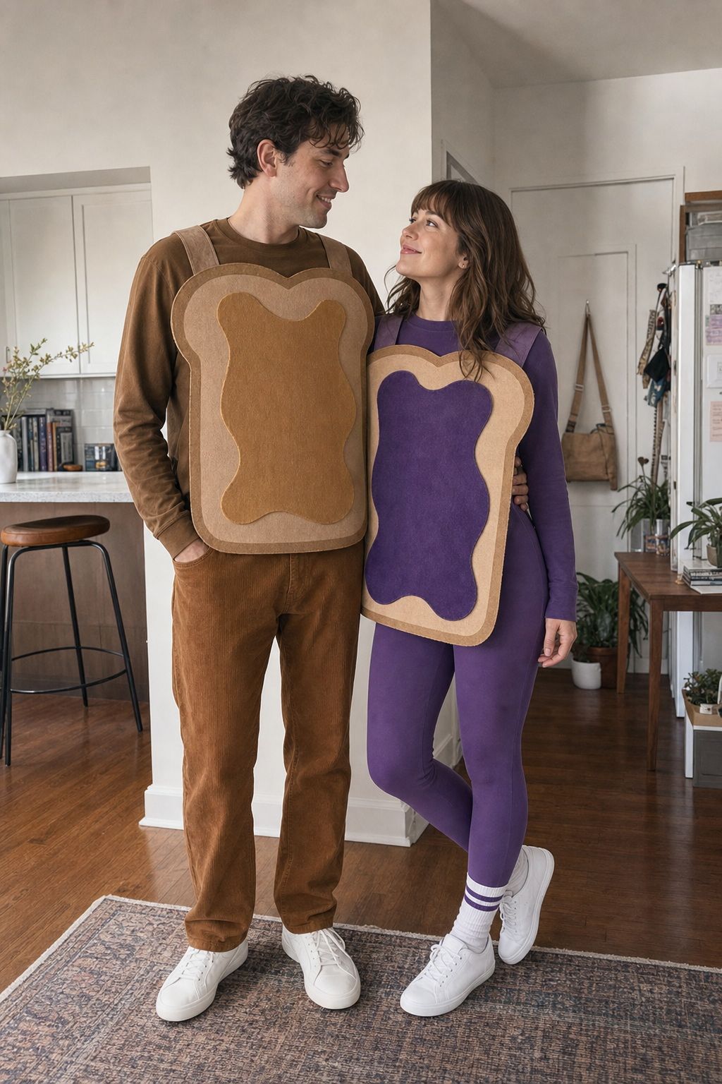 Peanut Butter and Jelly small apartment idea for Top 18 Classic and Creative Couples Halloween Costume Ideas.