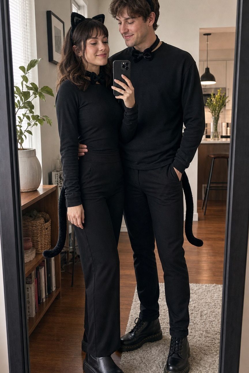Two of the Same Thing small apartment idea for Top 18 Classic and Creative Couples Halloween Costume Ideas.
