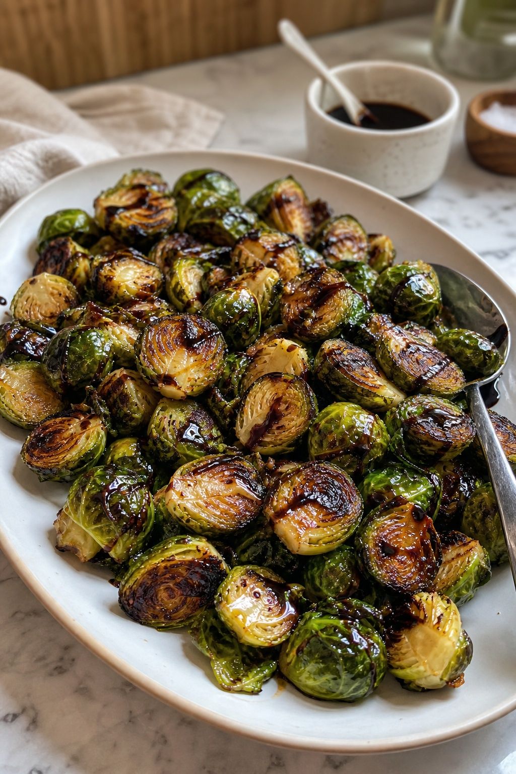 Roasted Brussels Sprouts With Balsamic small apartment idea for Top 18 Friendsgiving Side Dishes to Elevate Your Holiday Spread.