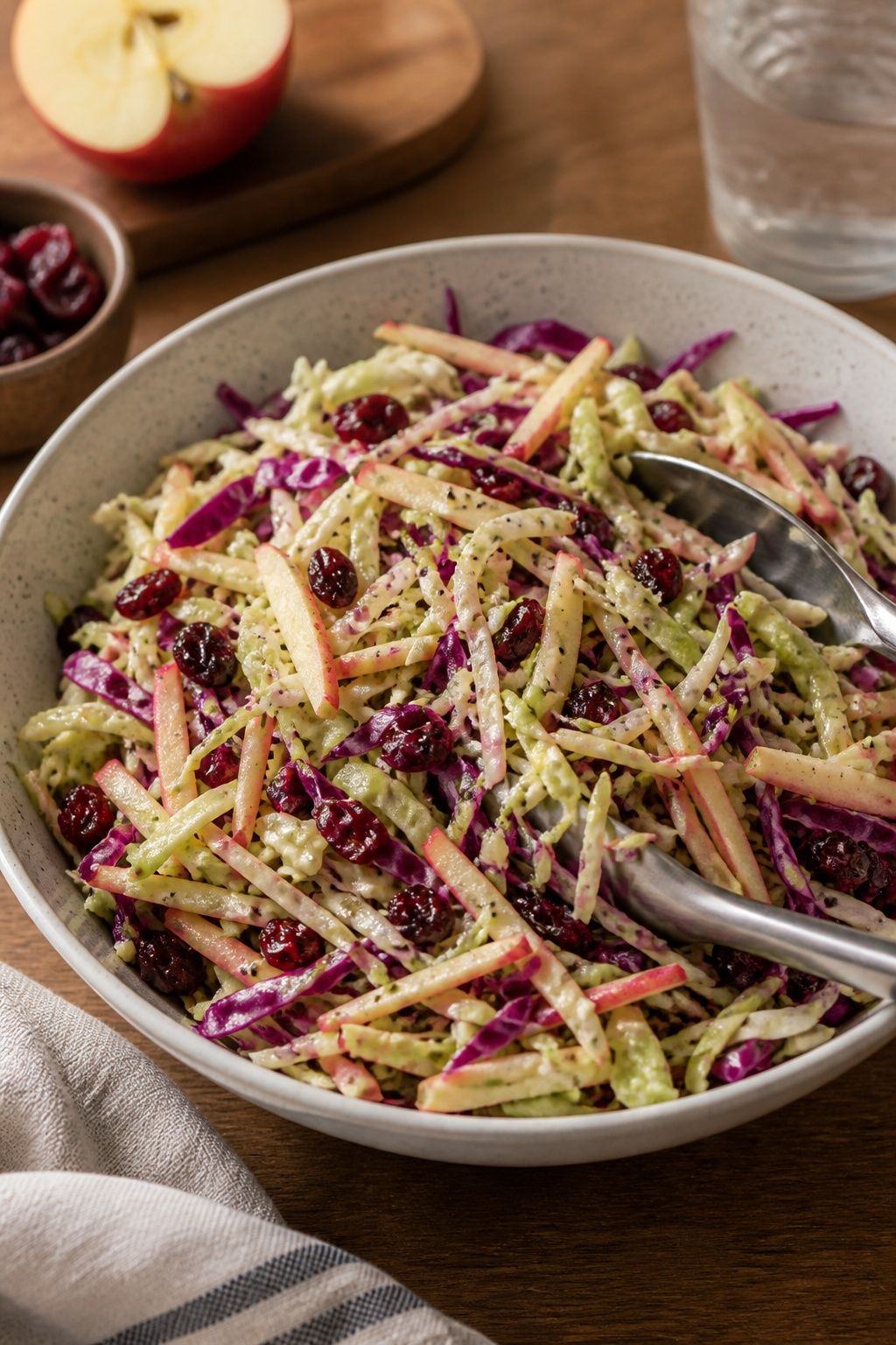 A Simple Cranberry and Apple Slaw small apartment idea for Top 18 Friendsgiving Side Dishes to Elevate Your Holiday Spread.