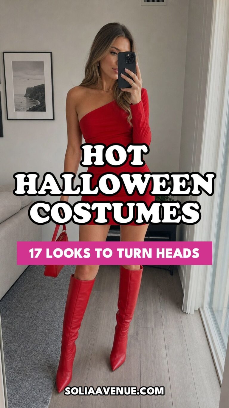 Pinterest pin for Top 17 Hot Halloween Costume Ideas to Turn Heads This Year from Solia Avenue.