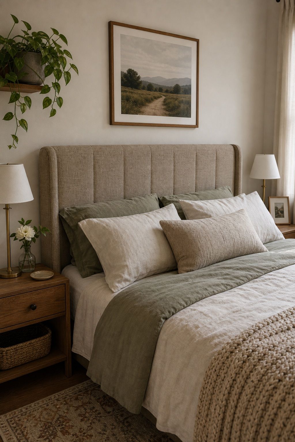 Add a Real or Faux Headboard small apartment idea for Top 20 Small Apartment Decorating Ideas That Work in Any Space.