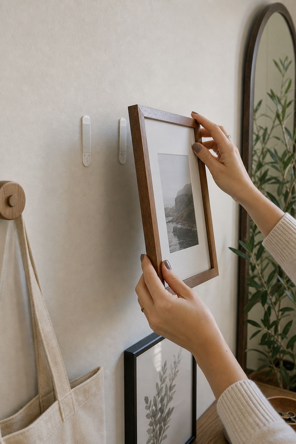 Use Command Strips for Almost Everything small apartment idea for Top 20 Small Apartment Decorating Ideas That Work in Any Space.