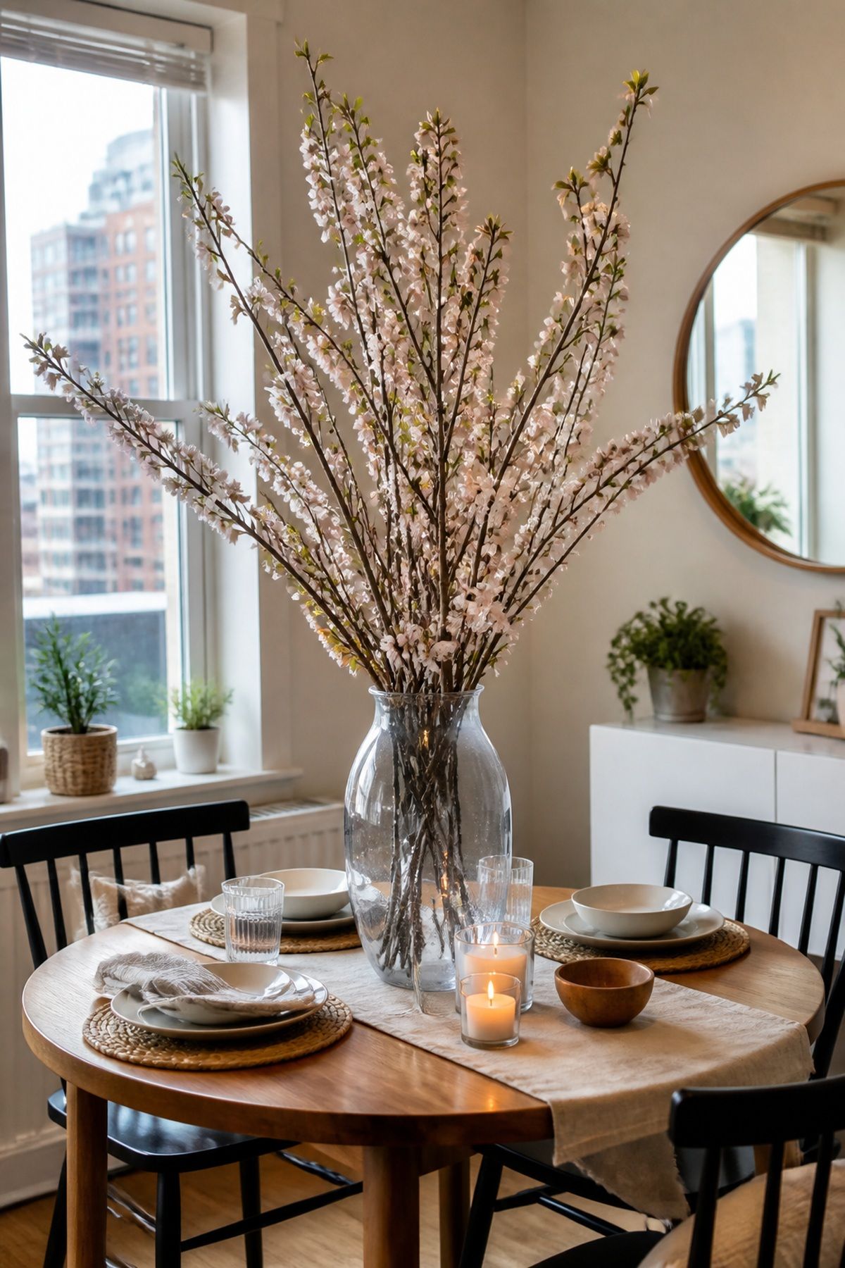 Branches With Blooms small apartment idea for Top 17 Colorful Spring Centerpiece Ideas for Your Table.