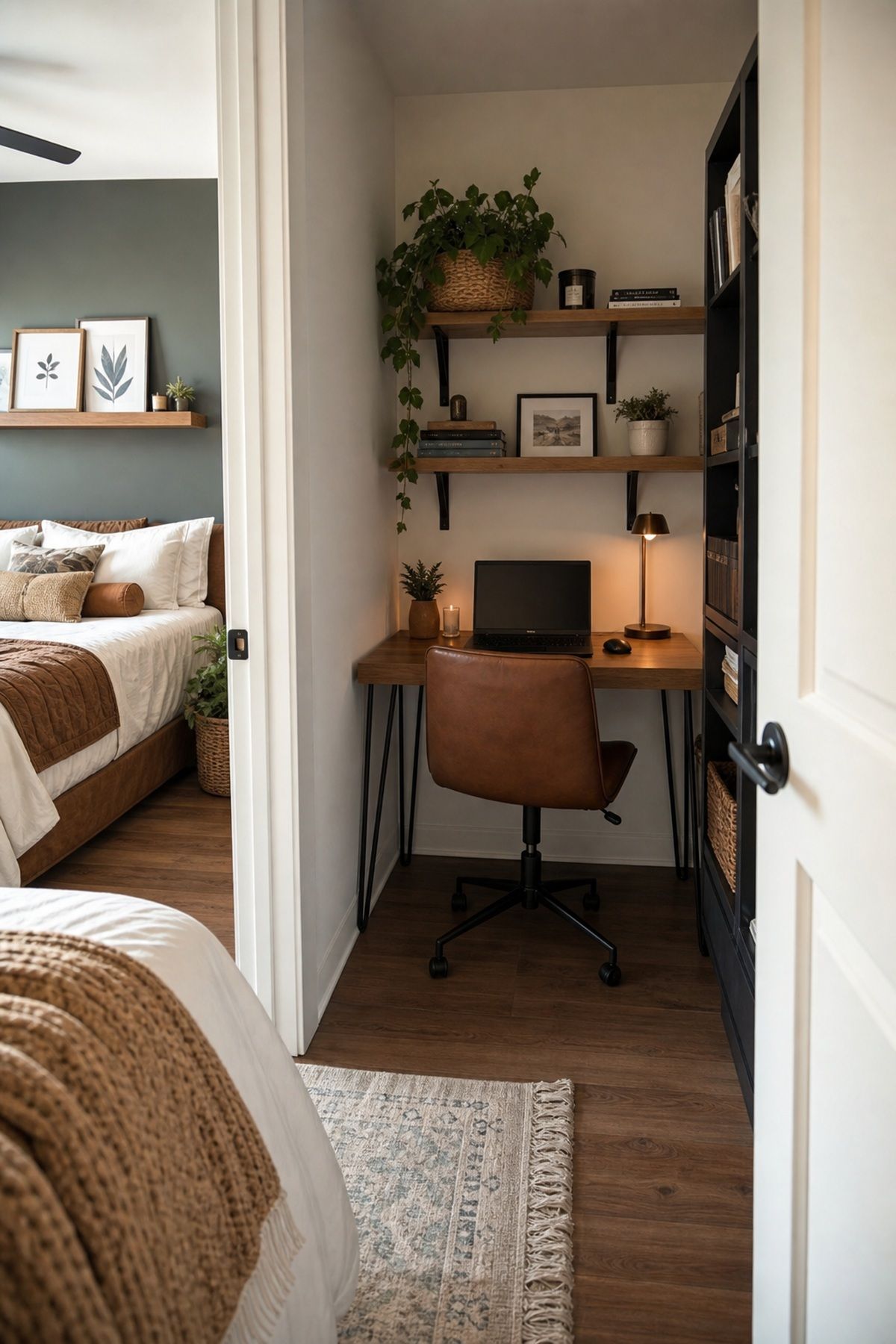 Master with Den or Flex Room: Work-From-Home Setup small apartment floor plan idea for 1-Bedroom Apartment Floor Plans: Smart Layouts for Every Space.
