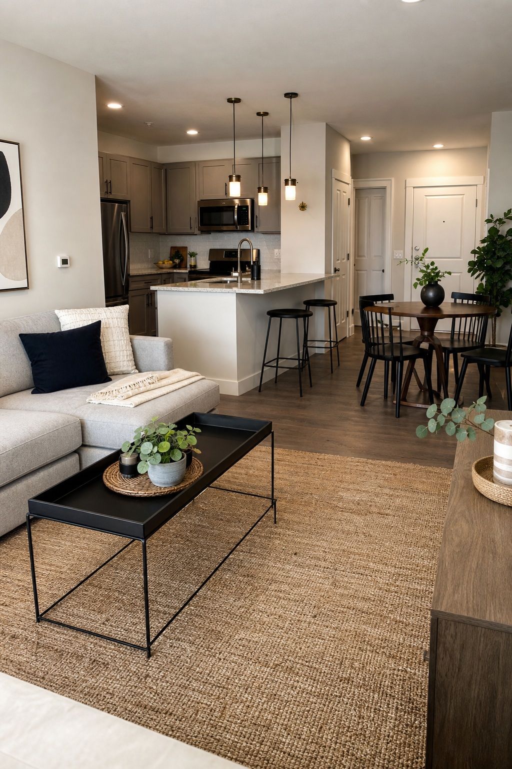 Open-Concept Living: Spacious Feel & Flexibility idea for 2-Bedroom Apartment Floor Plans: Layouts That Work for Small Spaces.