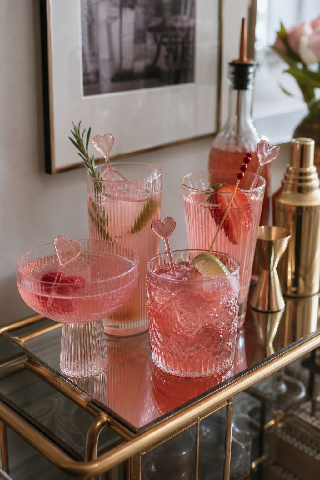 Custom Drink Stirrers and Cocktail Picks small apartment idea for Top 17 Galentines Party Decor Ideas for Small Apartments.