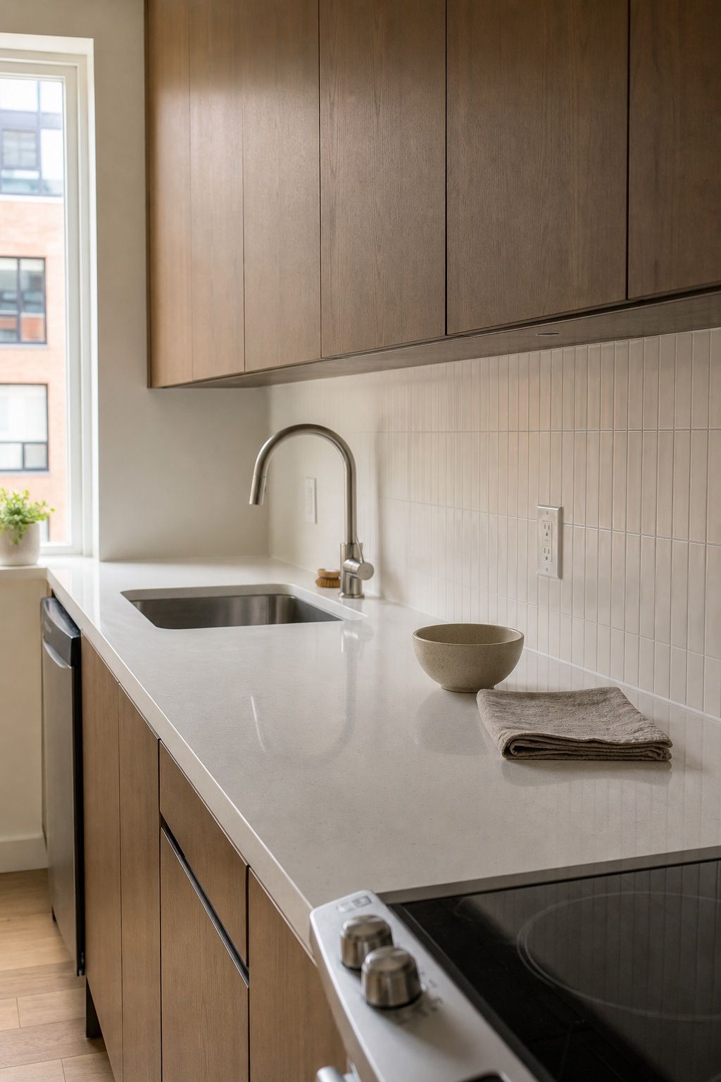 Clear the Counters to Almost Nothing small apartment idea for Top 17 Kitchen Zen Home Decor Ideas for Small Apartments.