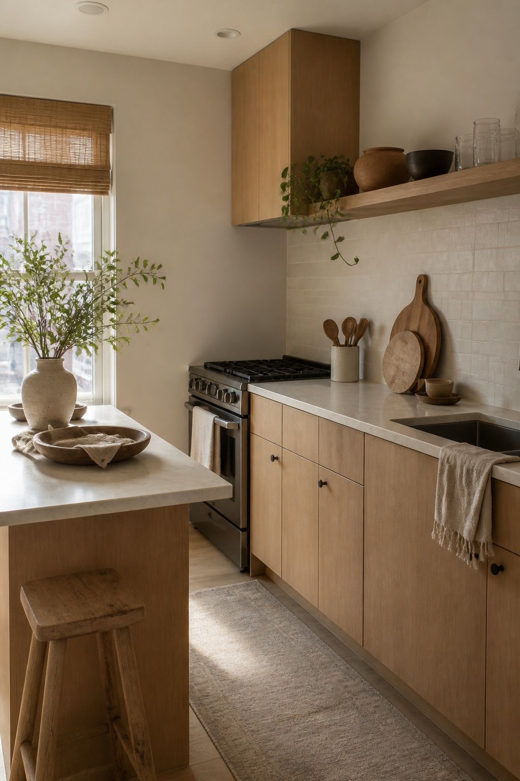 Build on a Neutral, Earthy Palette small apartment idea for Top 17 Kitchen Zen Home Decor Ideas for Small Apartments.