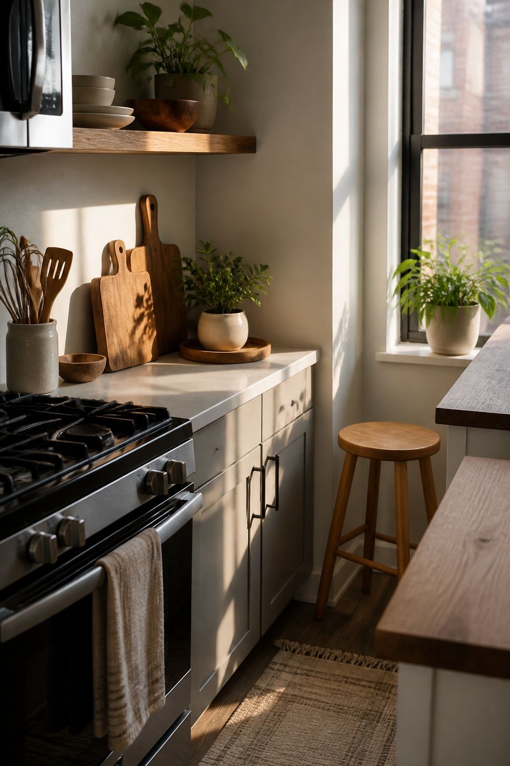 Add Wood for Warmth small apartment idea for Top 17 Kitchen Zen Home Decor Ideas for Small Apartments.