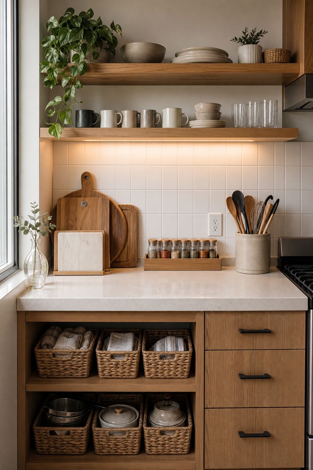 Give Everything a Defined Home small apartment idea for Top 17 Kitchen Zen Home Decor Ideas for Small Apartments.