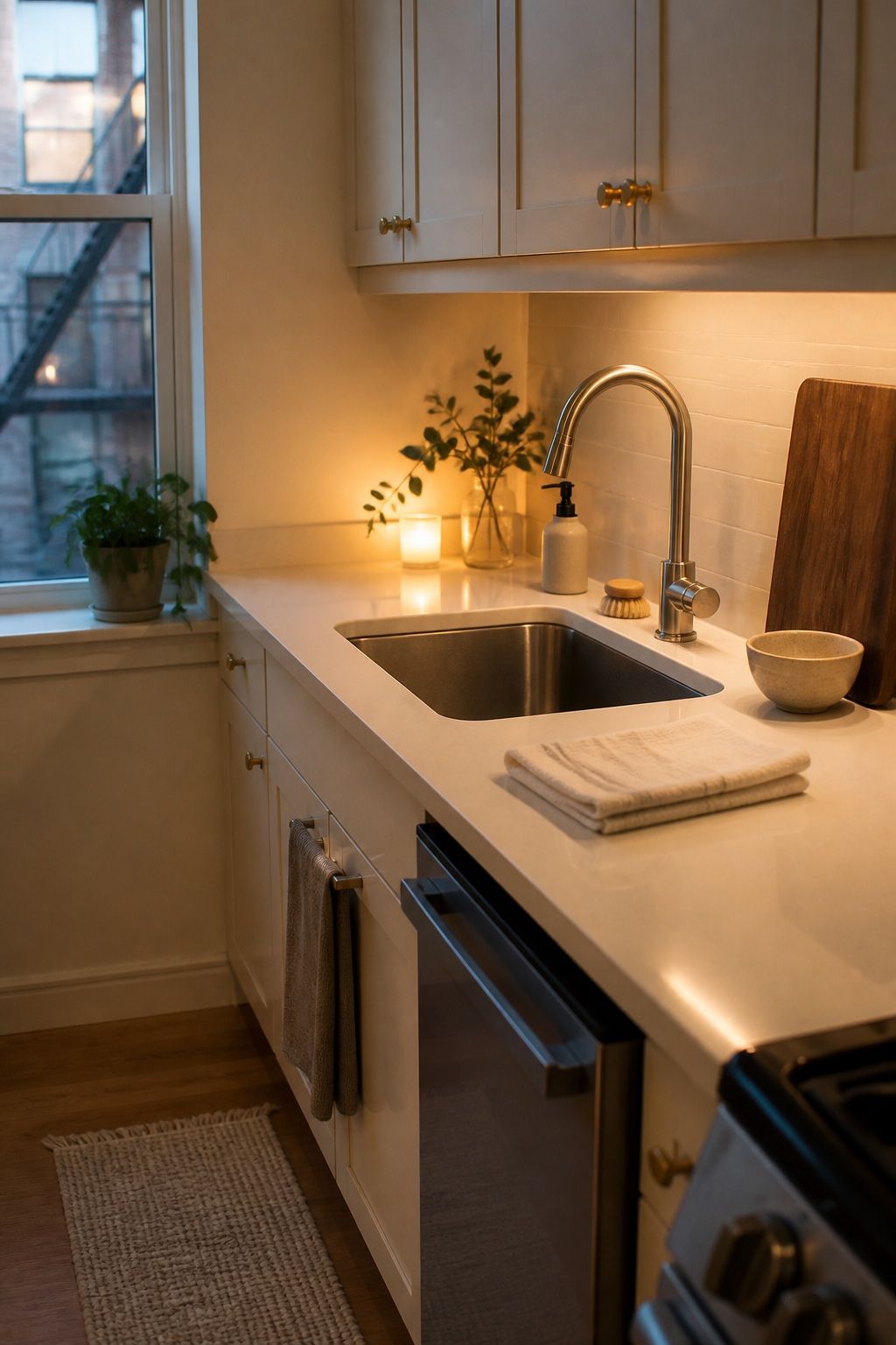 Maintain It With a Daily Reset small apartment idea for Top 17 Kitchen Zen Home Decor Ideas for Small Apartments.