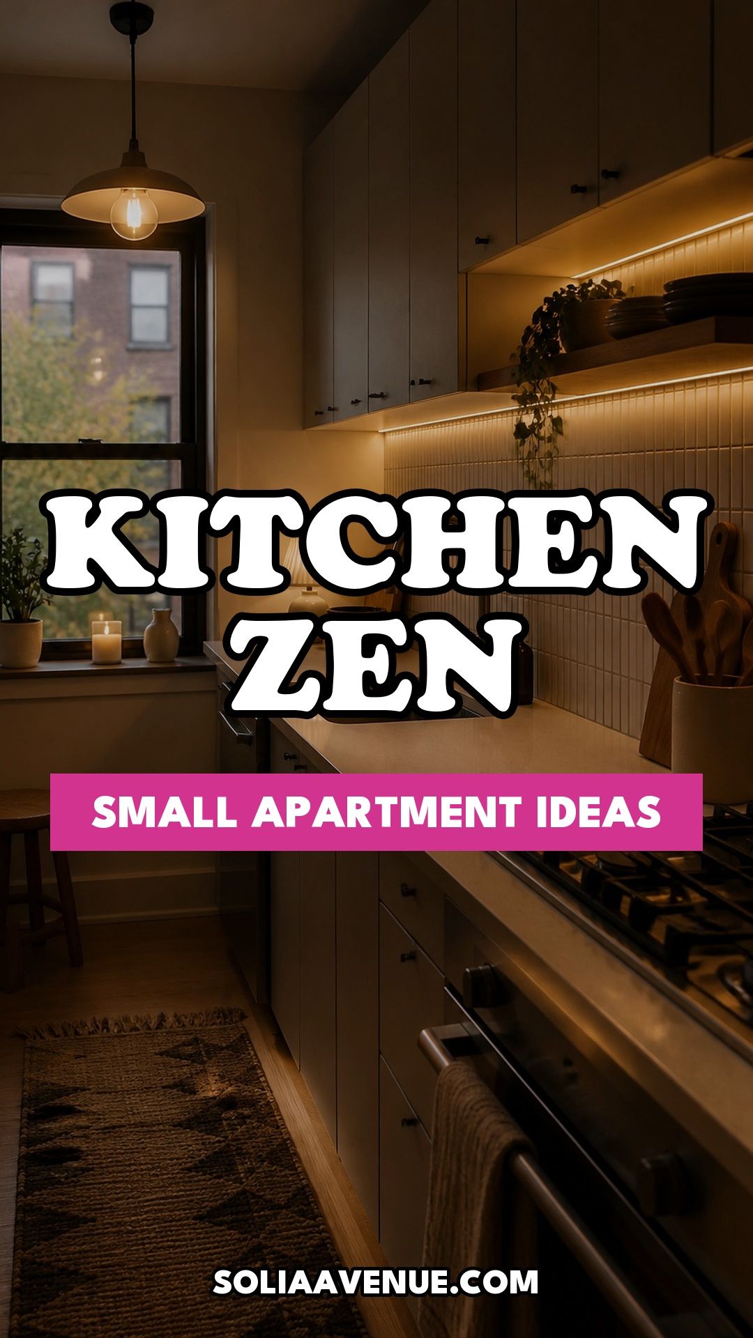 Pinterest pin for Top 17 Kitchen Zen Home Decor Ideas for Small Apartments from Solia Avenue.
