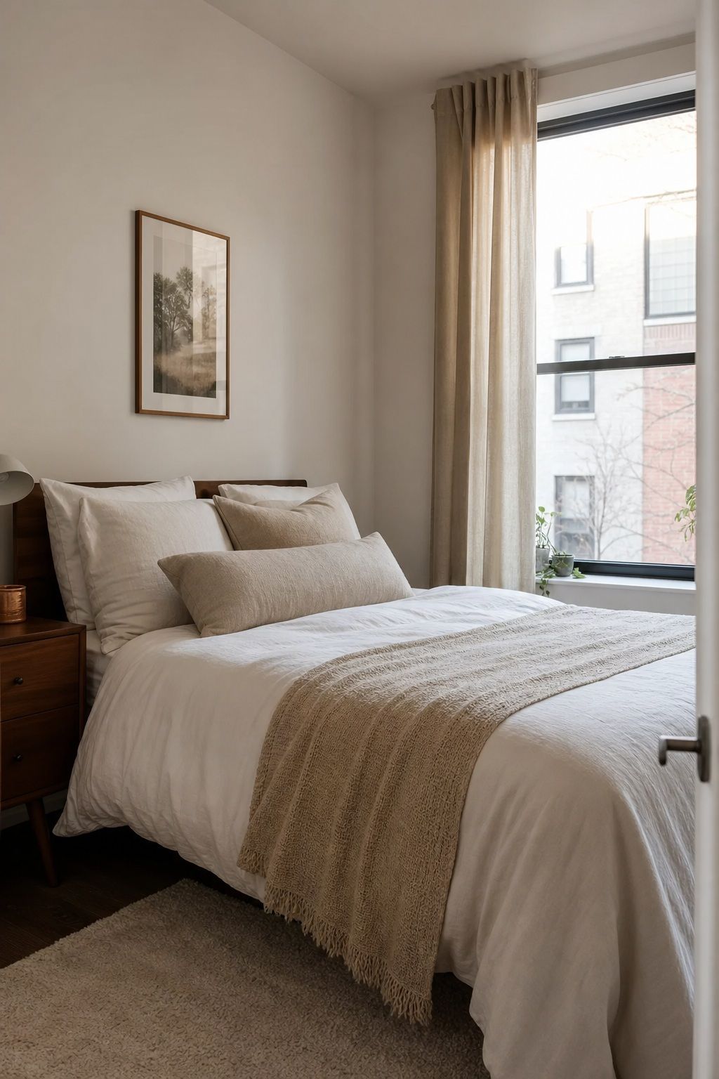 Make the Bed Every Morning small apartment idea for Top 16 Best Living in a Small Apartment Tips.