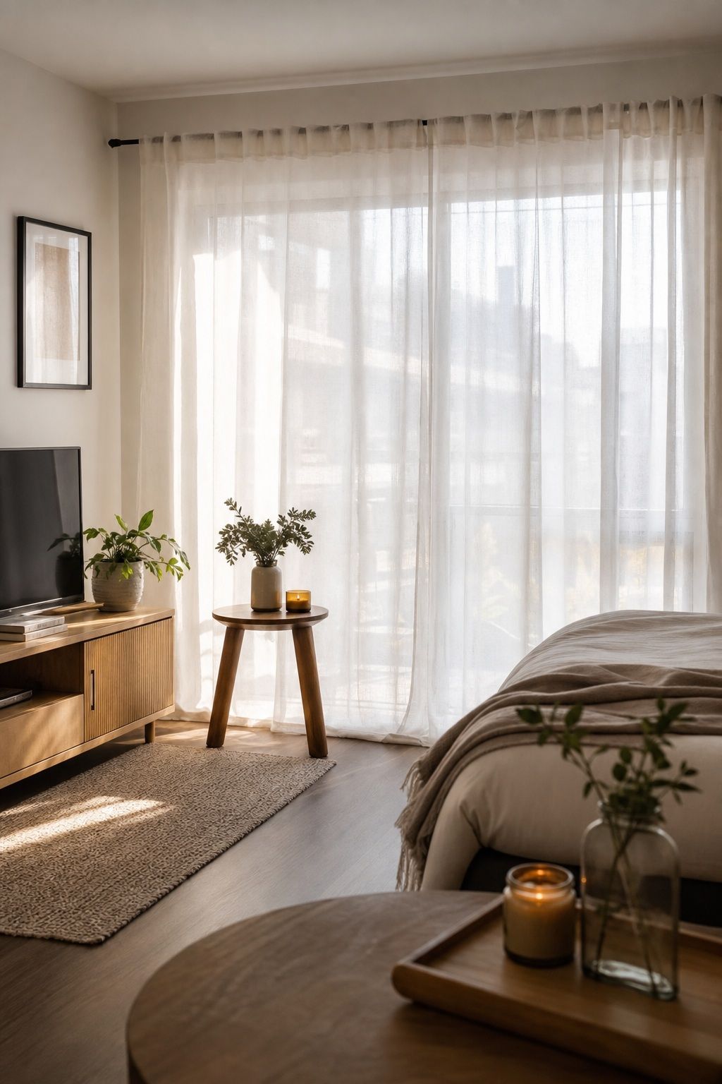 Prioritize Light Diffusion small apartment idea for Top 16 Zen Curtain Ideas for a Calm, Serene Home.
