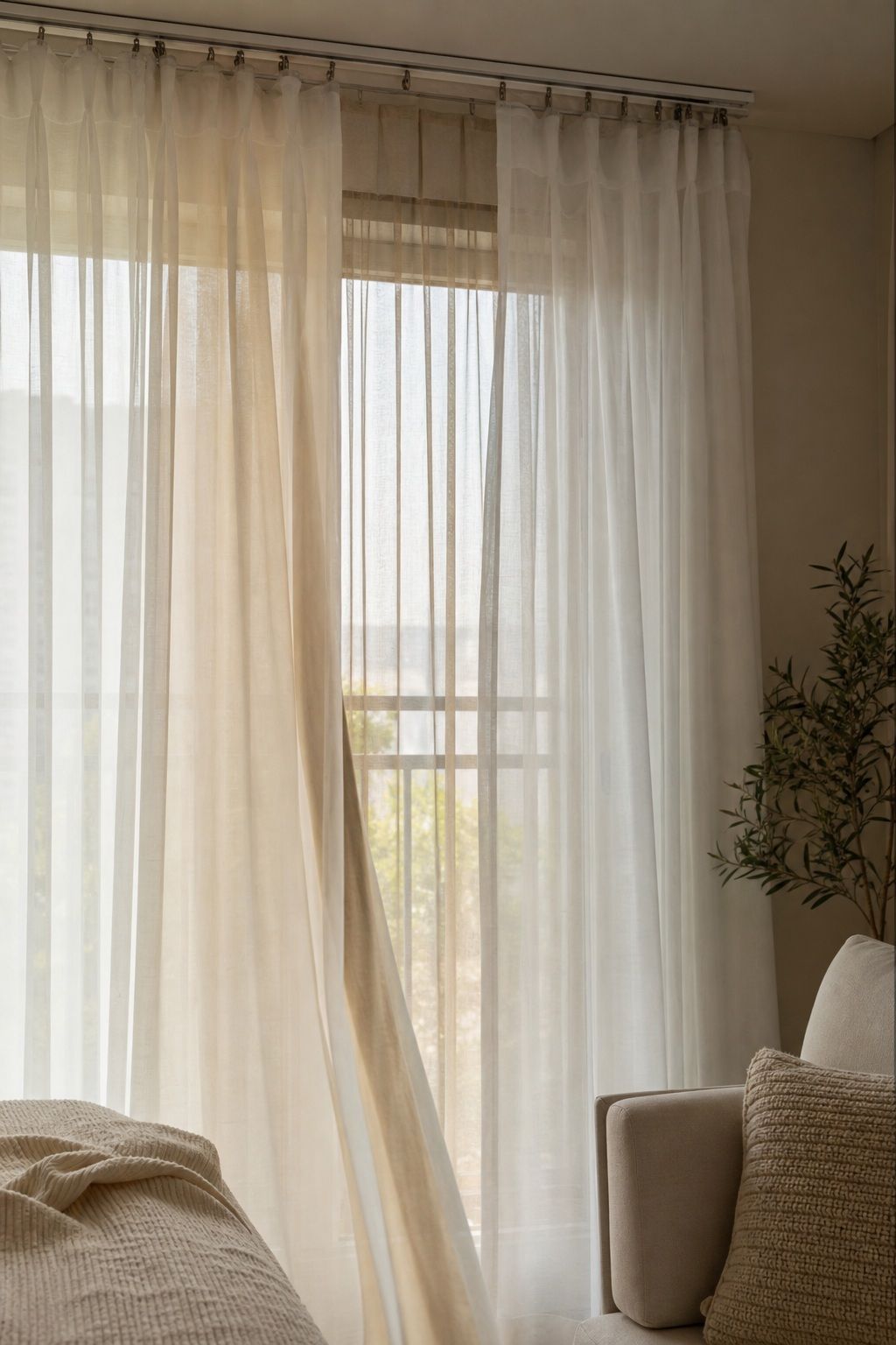 Layer Sheers for Depth and Flexibility small apartment idea for Top 16 Zen Curtain Ideas for a Calm, Serene Home.