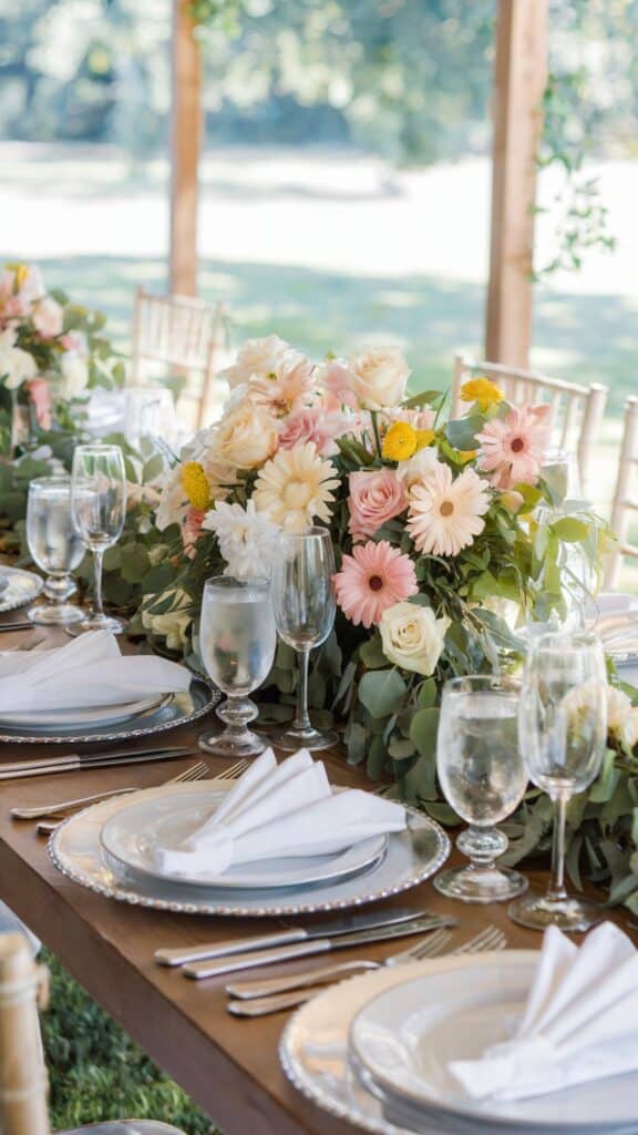 Transform your reception with these 10 stunning summer wedding table decor ideas. From floral centerpieces to tropical leaves, create a dreamy table design!