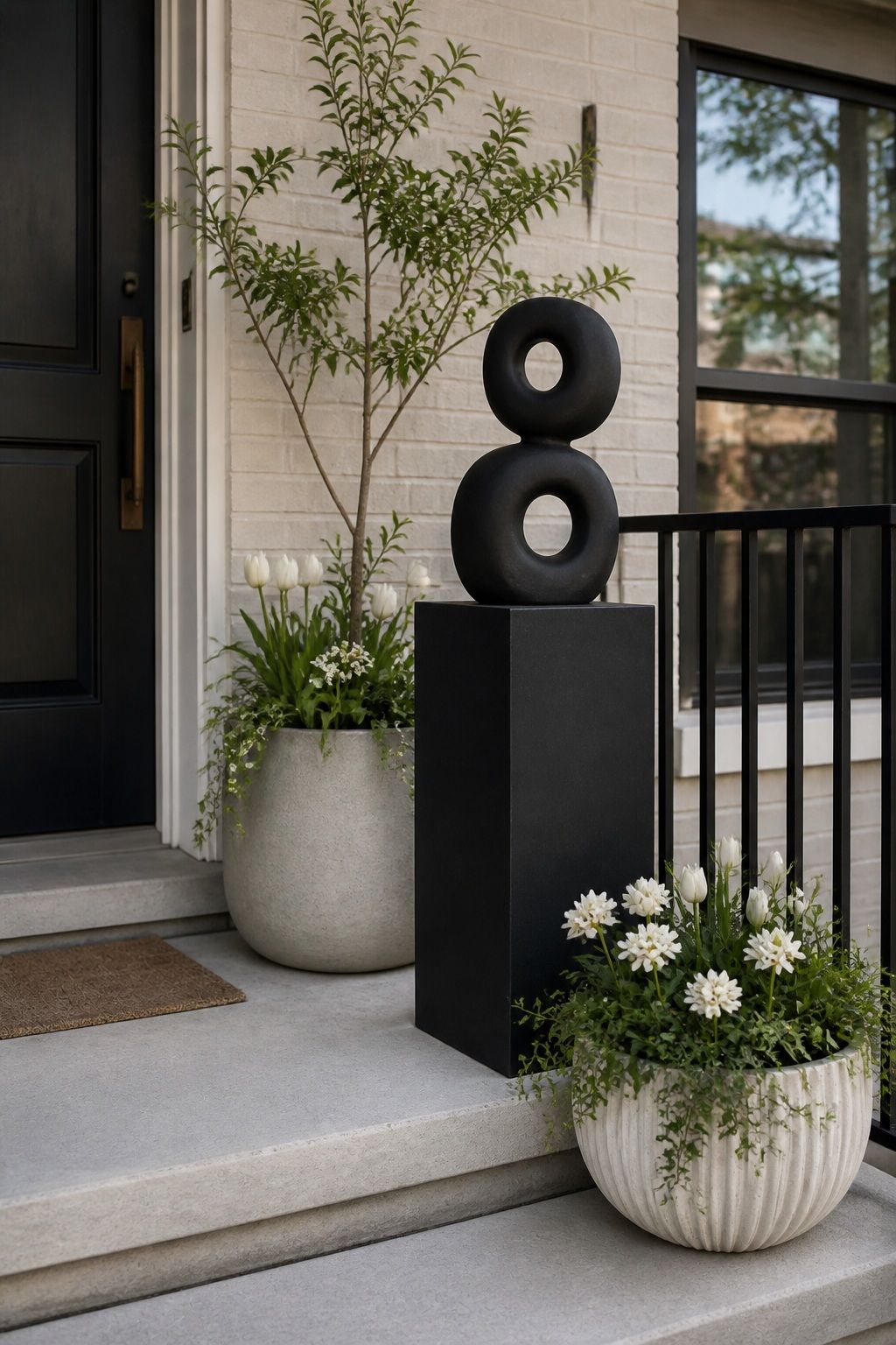 Add One Unexpected Object small apartment idea for Top 16 Avant-Garde Front Porch Spring Decor Ideas for Apartments and Small Outdoor Spaces.