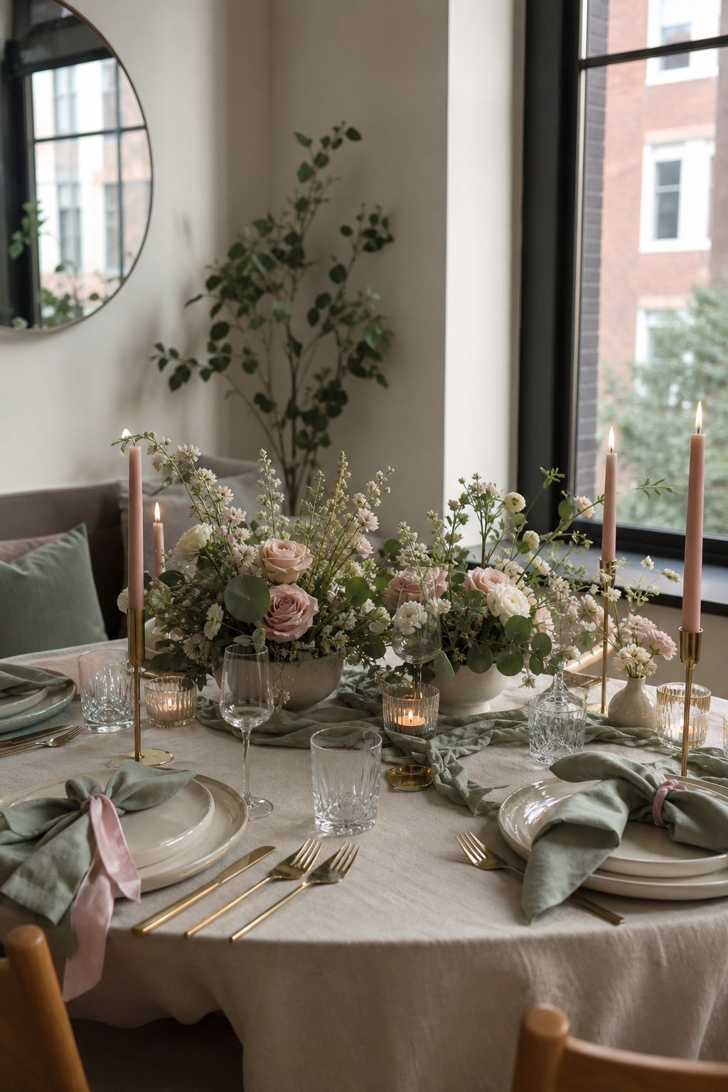 Sage, Cream, and Dusty Pink small apartment idea for Top 18 Summer Wedding Color Palette Ideas for Every Aesthetic.
