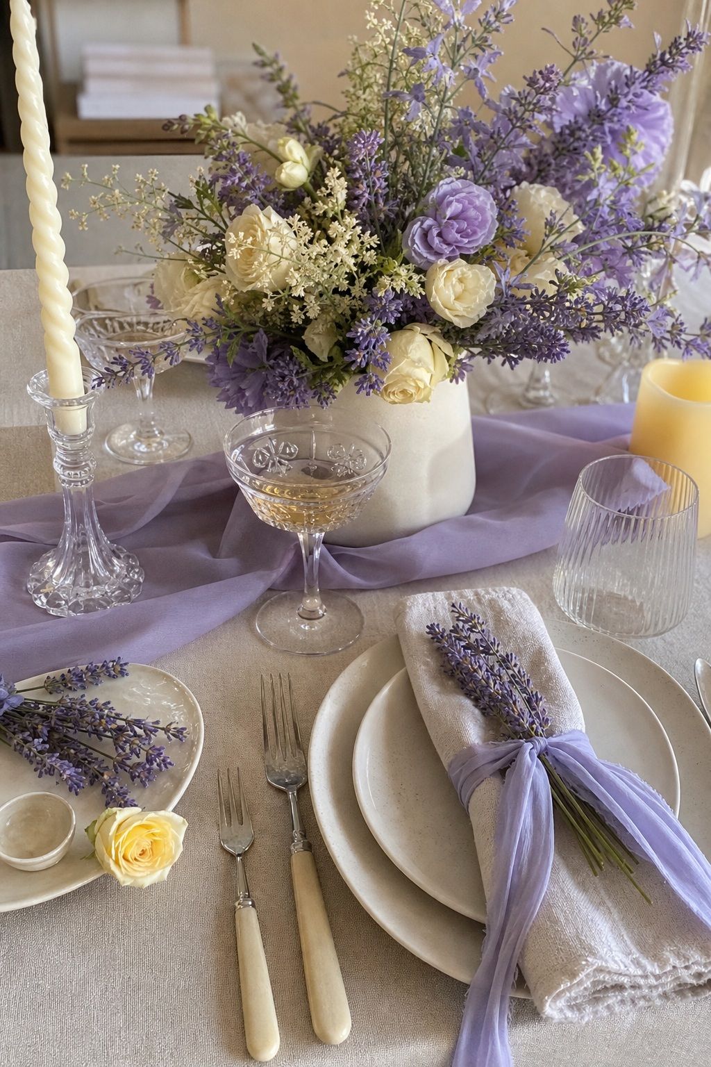 Lavender and Cream With Soft Yellow small apartment idea for Top 18 Summer Wedding Color Palette Ideas for Every Aesthetic.
