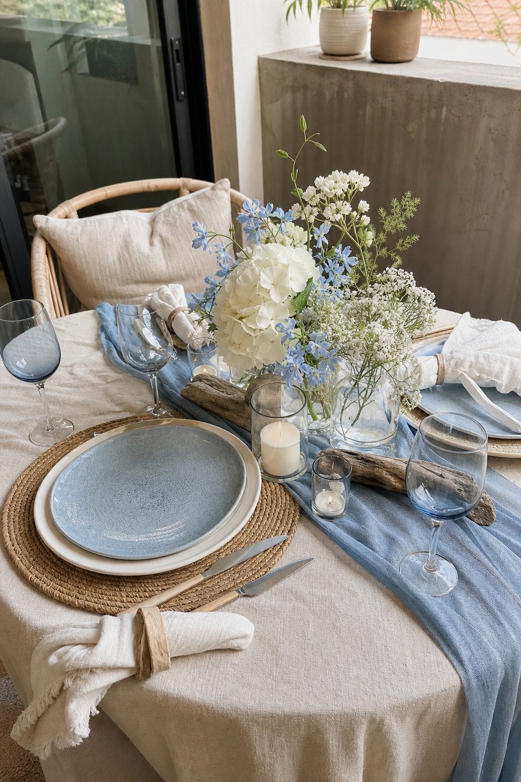 Soft Blue, Driftwood, and Cream small apartment idea for Top 18 Summer Wedding Color Palette Ideas for Every Aesthetic.