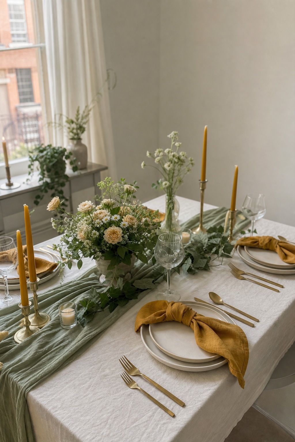 Mustard, Sage, and Cream small apartment idea for Top 18 Summer Wedding Color Palette Ideas for Every Aesthetic.