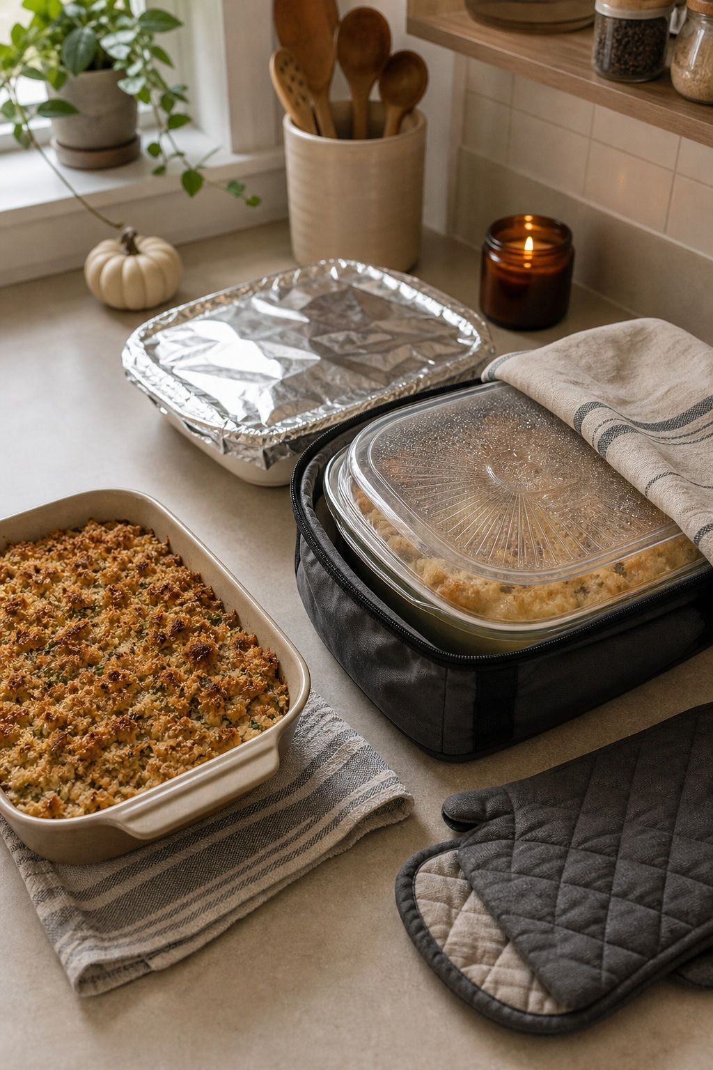 Transport-Friendly Casseroles and Bakes small apartment idea for Top 18 Friendsgiving Potluck Ideas for an Easy, Organized Feast.