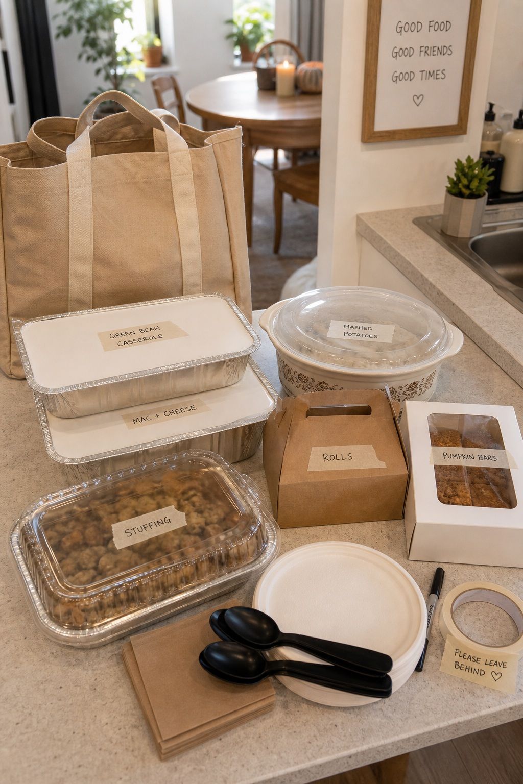 Use Serveware Guests Can Leave Behind small apartment idea for Top 18 Friendsgiving Potluck Ideas for an Easy, Organized Feast.