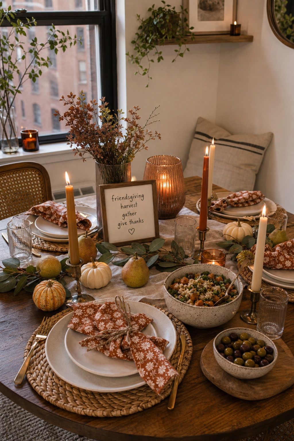 Set a Fun, Easy Theme small apartment idea for Top 18 Friendsgiving Potluck Ideas for an Easy, Organized Feast.
