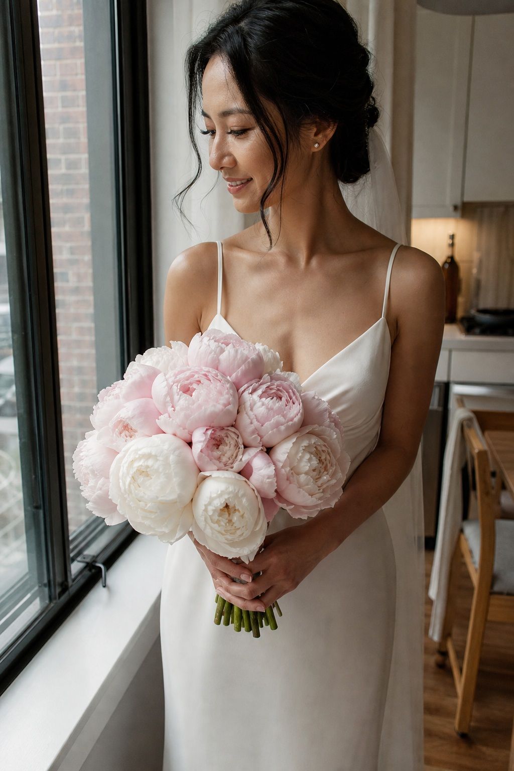 Peony Round Hand-Tied small apartment idea for Top 18 Spring Wedding Flower Bouquet Ideas for Every Bridal Style.